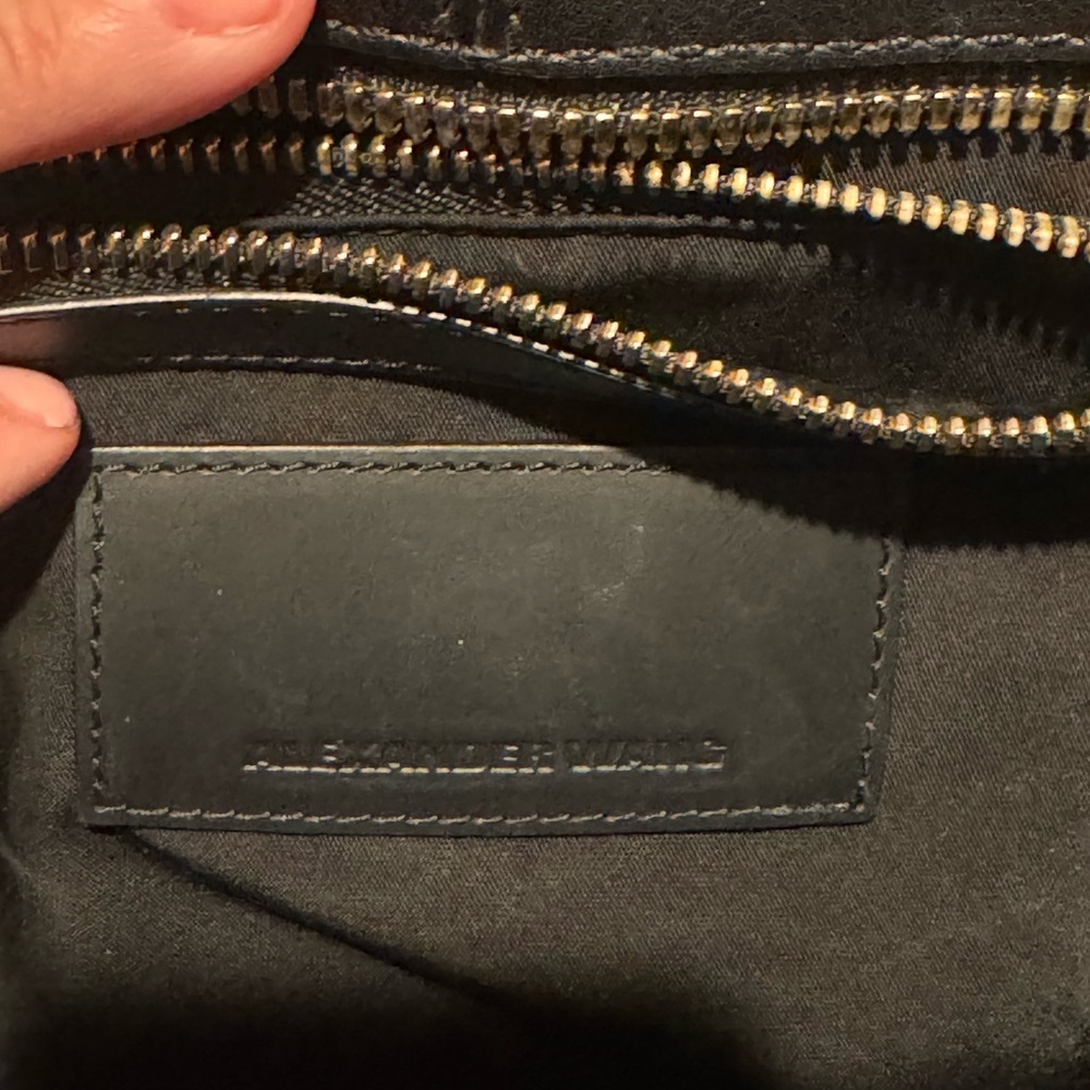 Alexander Wang Black and Cream pelican reptile leather vintage - Picture 8 of 10